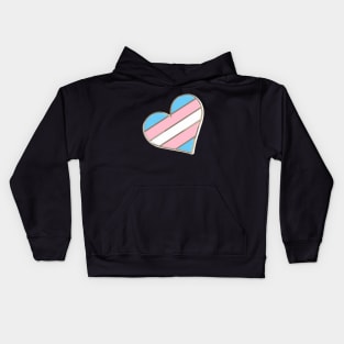 Transgender Heart Design Kids Hoodie